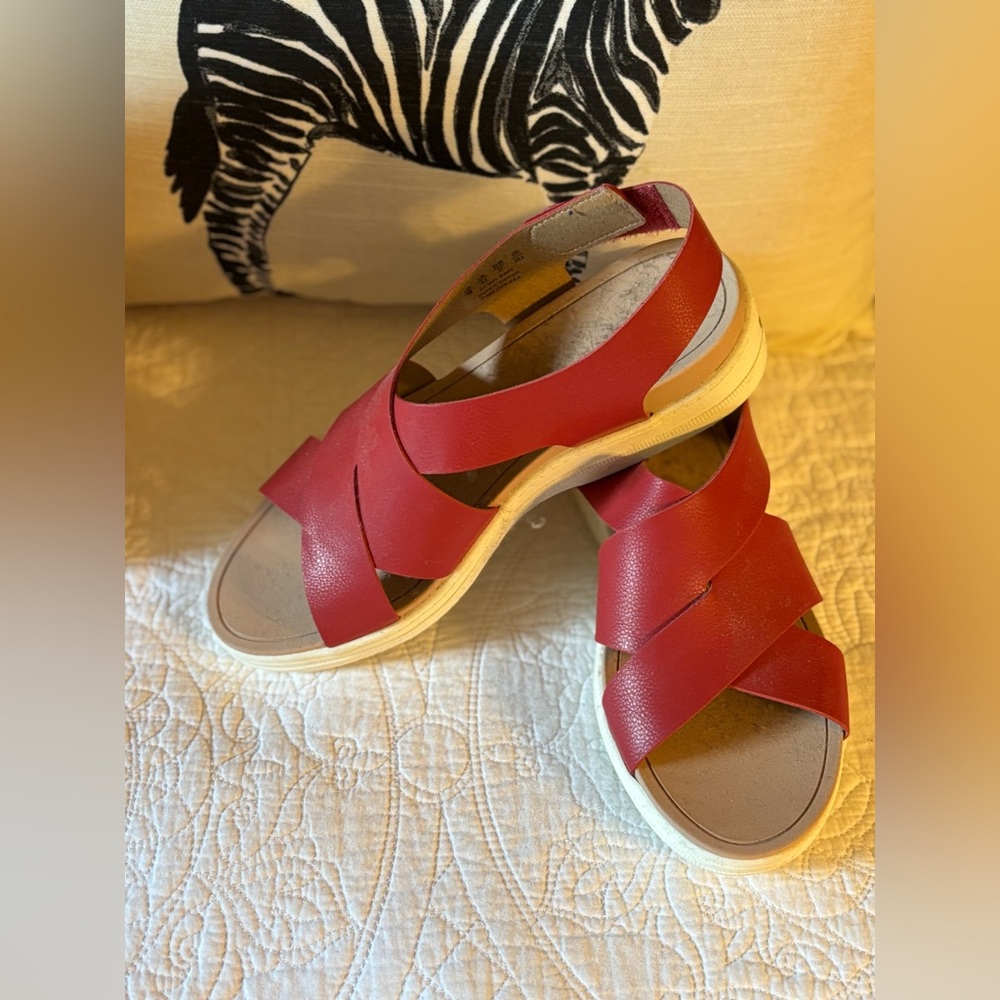 Elegant Red Women's Dr.Scholls sandals